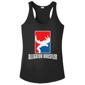 Alligator Wrestler Reptile Party Alligator Ladies PosiCharge Competitor Racerback Tank