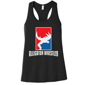 Alligator Wrestler Reptile Party Alligator Women's Racerback Tank