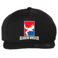 Alligator Wrestler Reptile Party Alligator Wool Snapback Cap