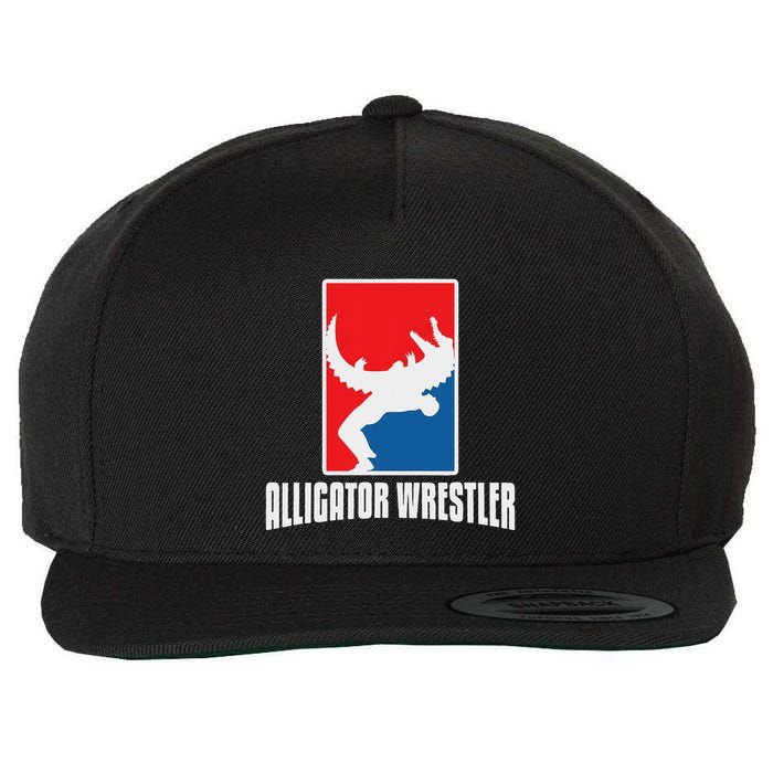 Alligator Wrestler Reptile Party Alligator Wool Snapback Cap