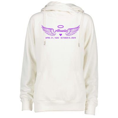 Abuela Wings Rip Womens Funnel Neck Pullover Hood