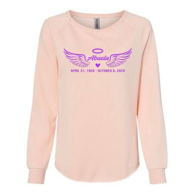 Abuela Wings Rip Womens California Wash Sweatshirt