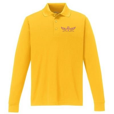 Abuela Wings Rip Performance Long Sleeve Polo