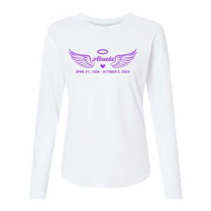 Abuela Wings Rip Womens Cotton Relaxed Long Sleeve T-Shirt