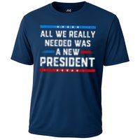 All We Really Needed Was A New President USA Cooling Performance Crew T-Shirt