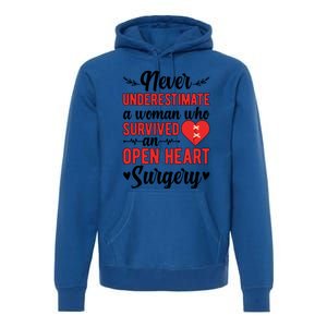 A Who Survived Open Heart Surgery Recovery Gift Premium Hoodie