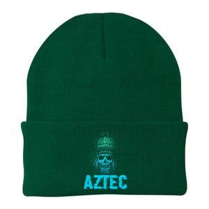 Aztec Warrior Skull Skeleton Archeology Ancient Civilization Knit Cap Winter Beanie