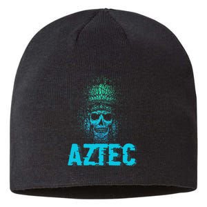 Aztec Warrior Skull Skeleton Archeology Ancient Civilization Sustainable Beanie