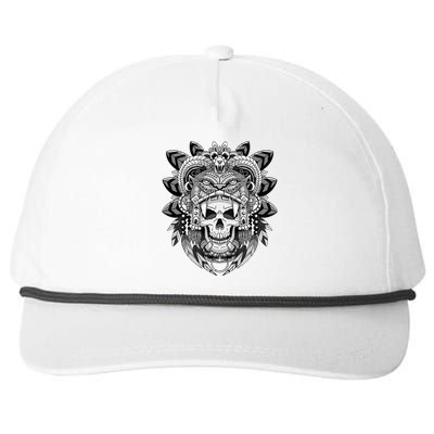 Aztec Warrior Skeleton Mexican Aztec Civilization Snapback Five-Panel Rope Hat