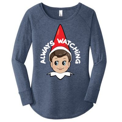 Always Watching Snitches Get Stitches Women's Perfect Tri Tunic Long Sleeve Shirt