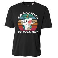 And Why Should I Care Funny Sarcastic Unicorn Cooling Performance Crew T-Shirt