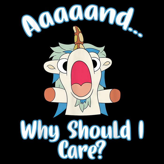 And Why Should I Care Sarcastic Unicorn Drawstring Bag