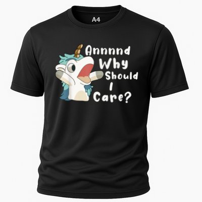 And Why Should I Care? Funny Sarcastic Unicorn Performance Shirt