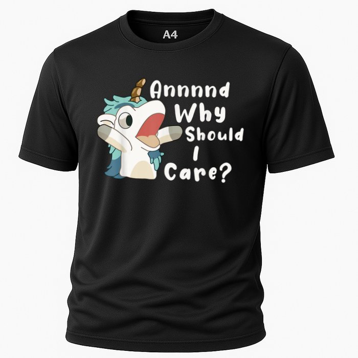 And Why Should I Care? Funny Sarcastic Unicorn Performance Shirt