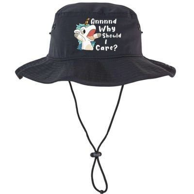 And Why Should I Care? Funny Sarcastic Unicorn Legacy Cool Fit Booney Bucket Hat