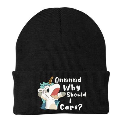 And Why Should I Care? Funny Sarcastic Unicorn Beanie