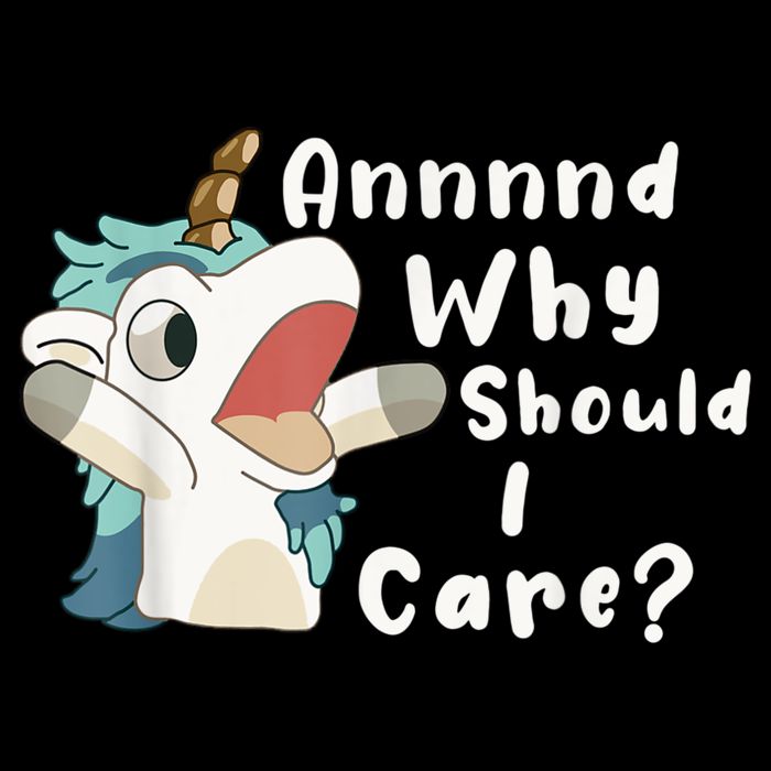 And Why Should I Care? Funny Sarcastic Unicorn Drawstring Bag