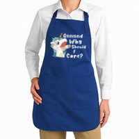 And Why Should I Care? Funny Sarcastic Unicorn Apron