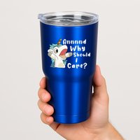 And Why Should I Care? Funny Sarcastic Unicorn Tumbler