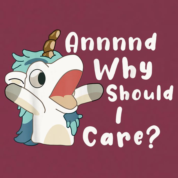 And Why Should I Care? Funny Sarcastic Unicorn 16oz Travel Tumbler