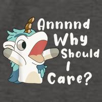 And Why Should I Care? Funny Sarcastic Unicorn Vector Backpack