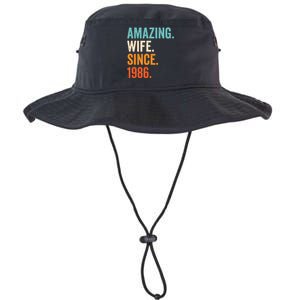 Amazing Wife Since 1986 37th Wedding Anniversary Legacy Cool Fit Booney Bucket Hat