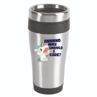 And Why Should I Care Funny Unicorn 16oz Travel Tumbler