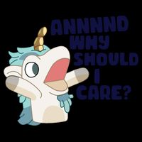 And Why Should I Care Funny Unicorn 16oz Travel Tumbler