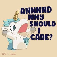 And Why Should I Care Funny Unicorn Zip Tote Bag