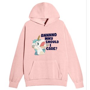 And Why Should I Care Funny Unicorn Urban Pullover Hoodie