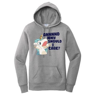 And Why Should I Care Funny Unicorn Women's Pullover Hoodie