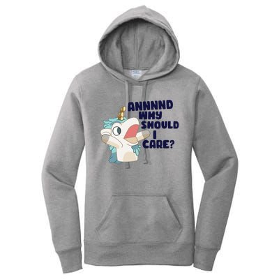 And Why Should I Care Funny Unicorn Women's Pullover Hoodie