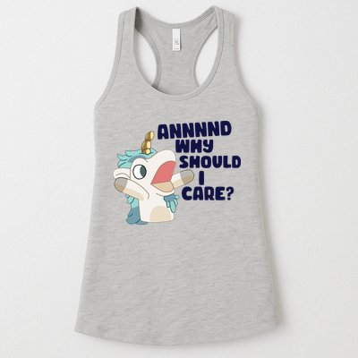 And Why Should I Care Funny Unicorn Womens Tank Top