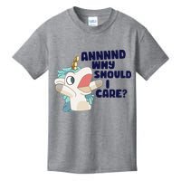 And Why Should I Care Funny Unicorn Kids T-Shirt