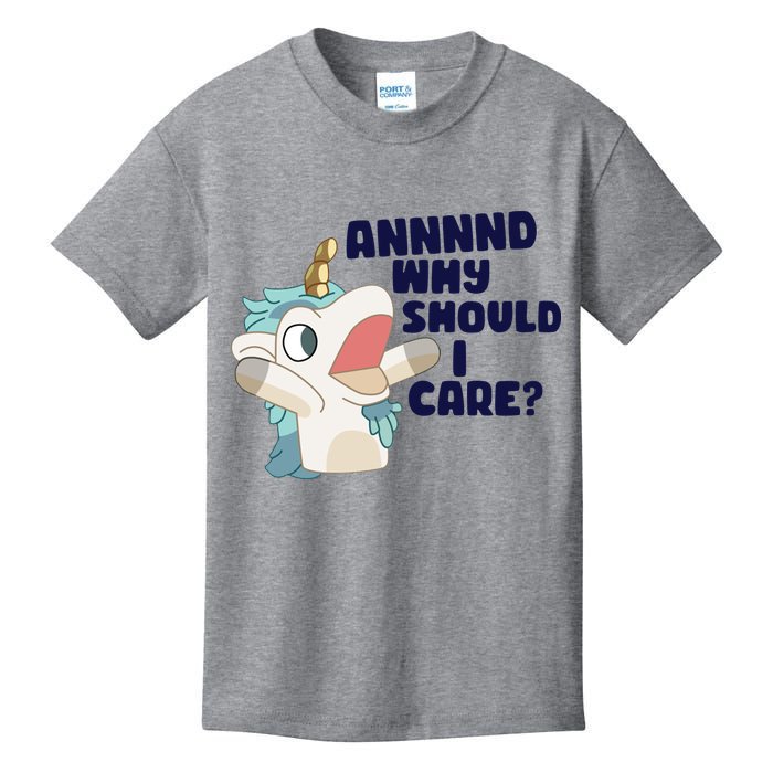 And Why Should I Care Funny Unicorn Kids T-Shirt