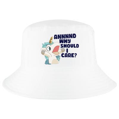 And Why Should I Care Funny Unicorn Cool Comfort Performance Bucket Hat