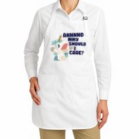 And Why Should I Care Funny Unicorn Full-Length Apron With Pockets