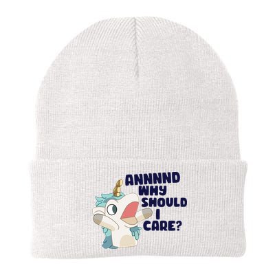 And Why Should I Care Funny Unicorn Beanie