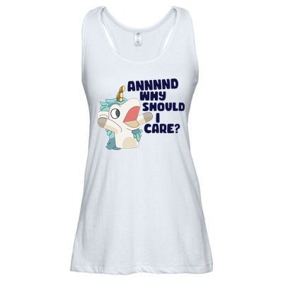 And Why Should I Care Funny Unicorn Ladies Essential Flowy Tank