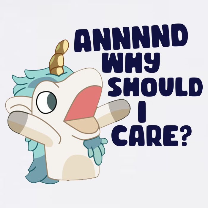 And Why Should I Care Funny Unicorn Flatbill Hat