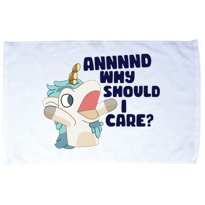 And Why Should I Care Funny Unicorn Microfiber Hand Towel