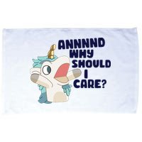 And Why Should I Care Funny Unicorn Microfiber Hand Towel