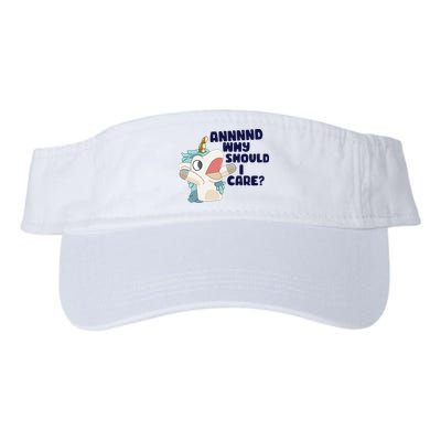 And Why Should I Care Funny Unicorn Visor