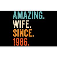 Amazing Wife Since 1986 37th Wedding Anniversary Bumper Sticker