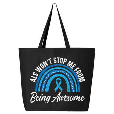 ALS Won't Stop Me From Being Awesome ALS Awareness 25L Jumbo Tote