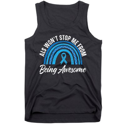 ALS Won't Stop Me From Being Awesome ALS Awareness Tank Top