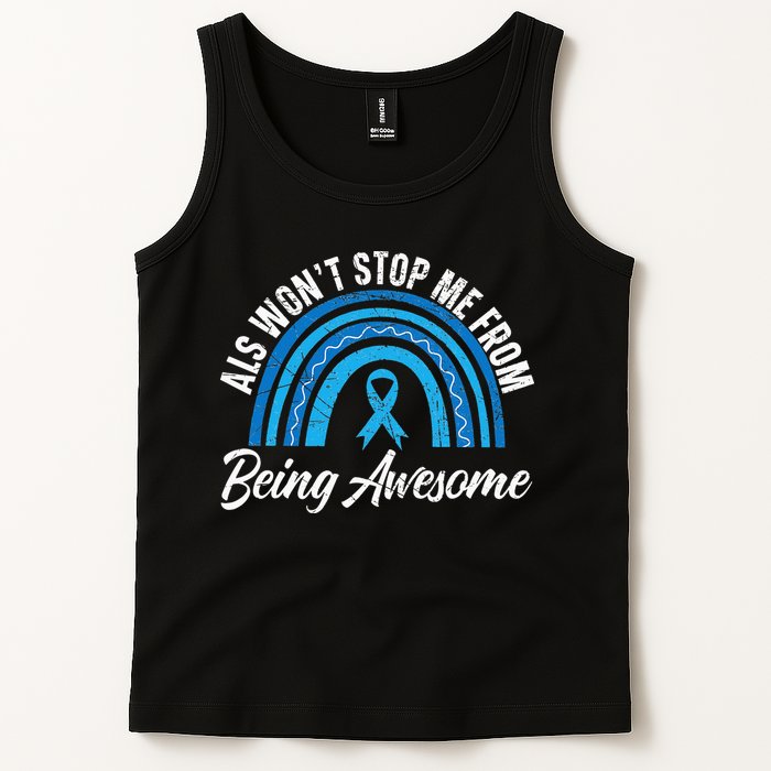 ALS Won't Stop Me From Being Awesome ALS Awareness Tank Top