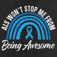 ALS Won't Stop Me From Being Awesome ALS Awareness Golf Towel