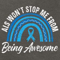 ALS Won't Stop Me From Being Awesome ALS Awareness Cotton Canvas Backpack