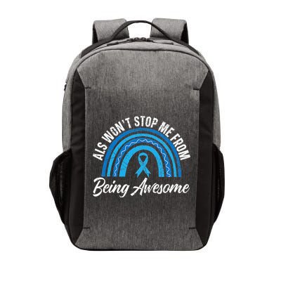 ALS Won't Stop Me From Being Awesome ALS Awareness Vector Backpack